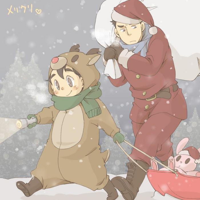 posick001 – 【腐】クリスマスまんが【創作】