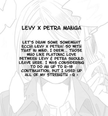 Solo Female Levi × Petra Manga- Shingeki no kyojin hentai Horny Slut
