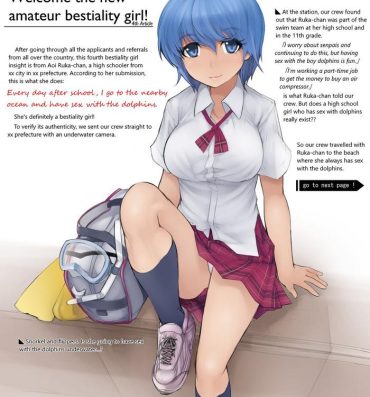 Tanned A high school girl's daily routine is to have sex with dolphins in the nearby sea on the way home from school.- Original hentai Suckingdick